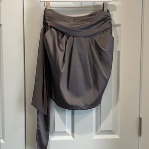Slate gray side tie skirt. Worn once